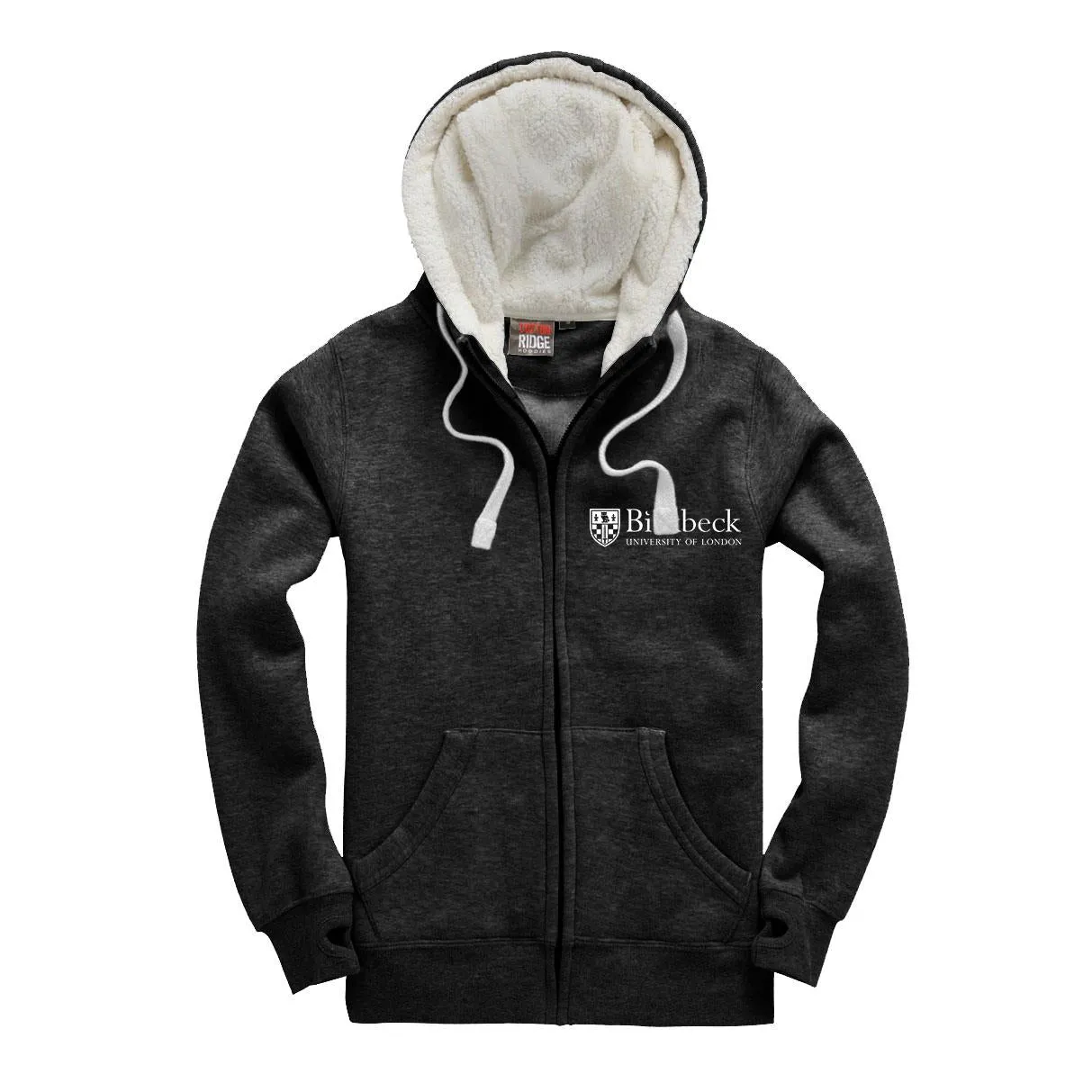 Premium Zipped Sherpa Fleece Hoodie, Birkbeck