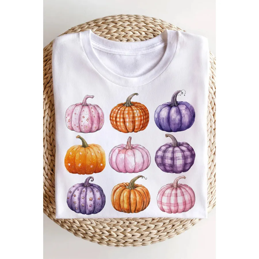 Pumpkin Graphic Long Sleeve Sweatshirt