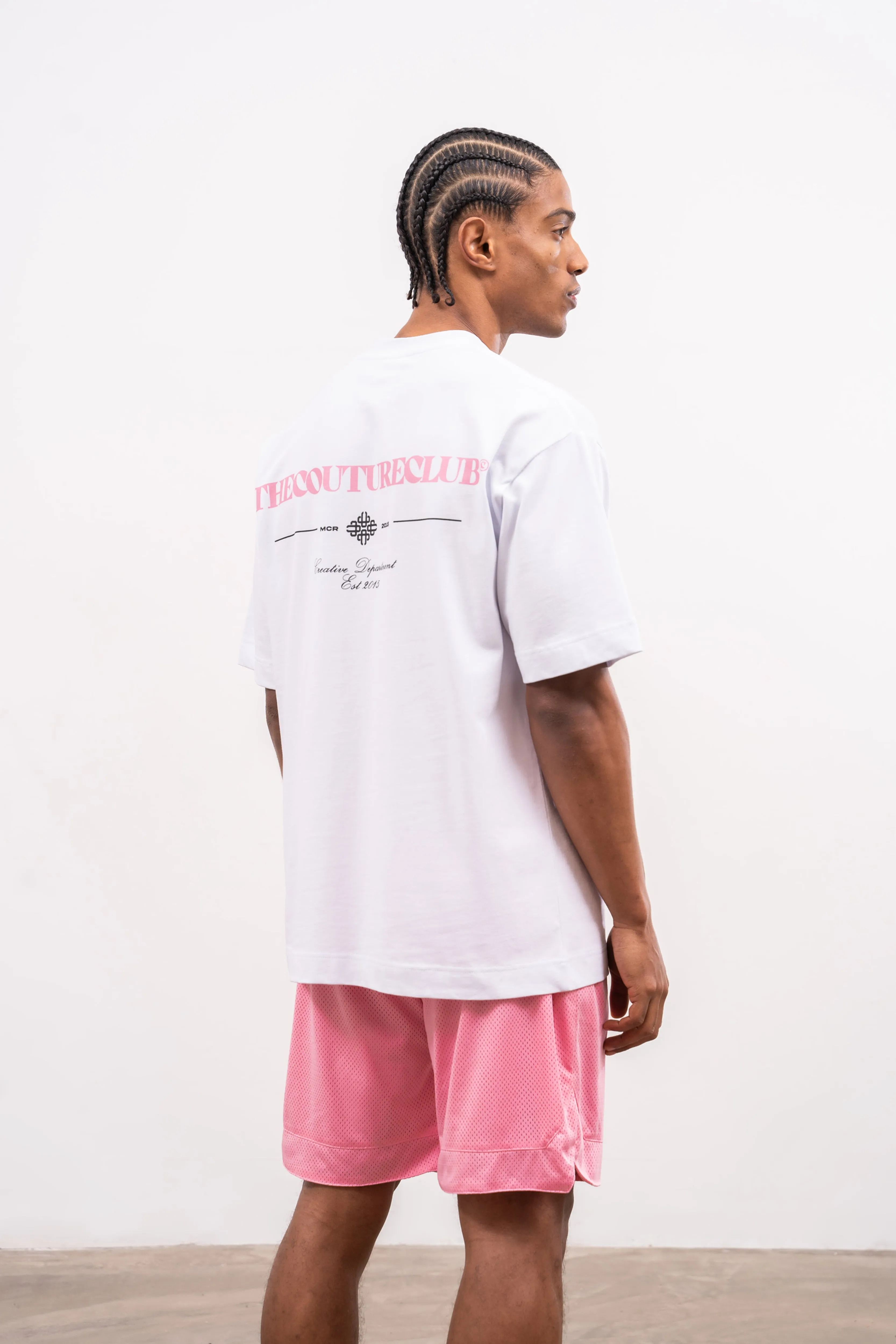 SCRIPT MULTI GRAPHIC T-SHIRT - PINK