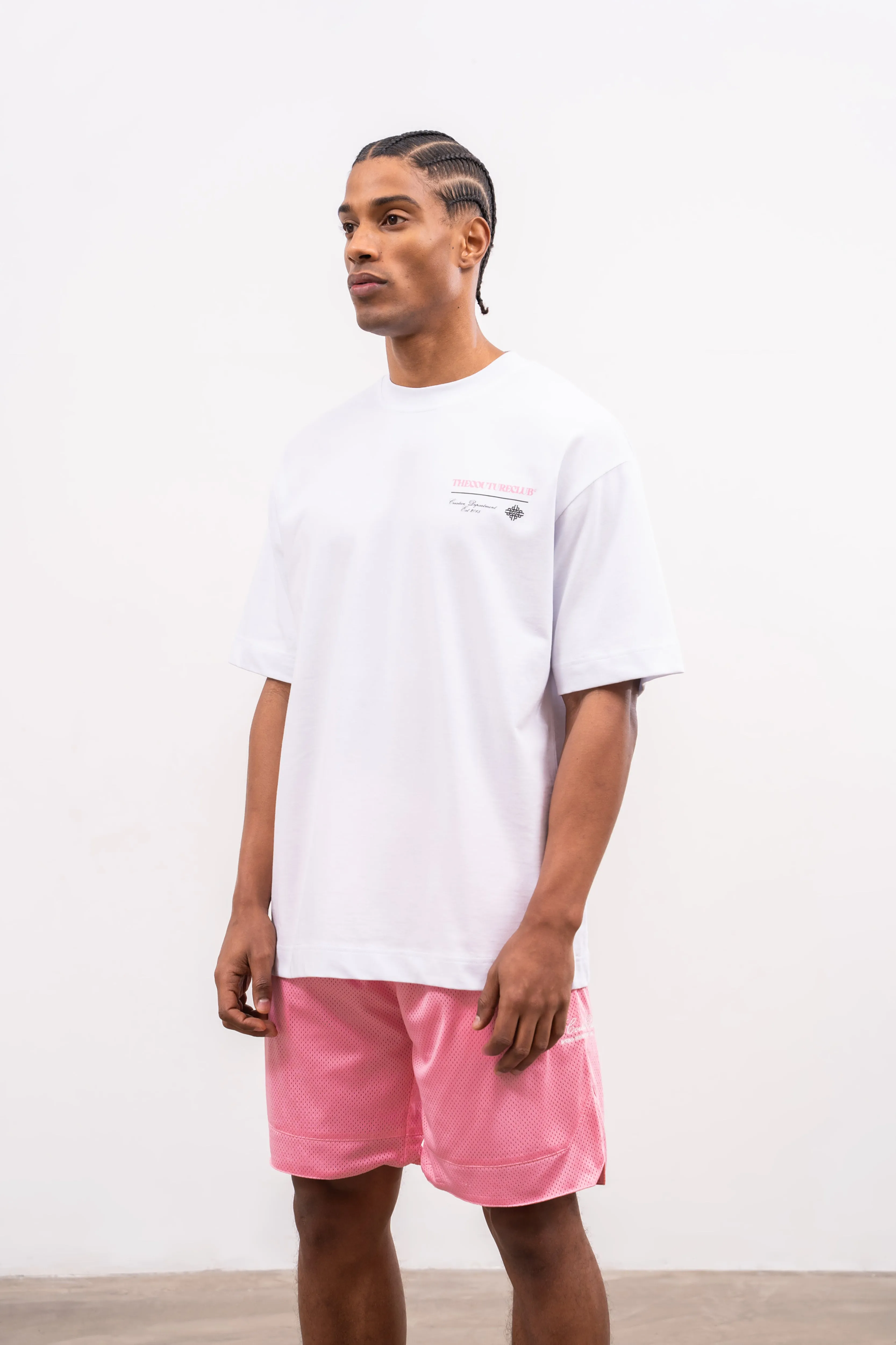 SCRIPT MULTI GRAPHIC T-SHIRT - PINK