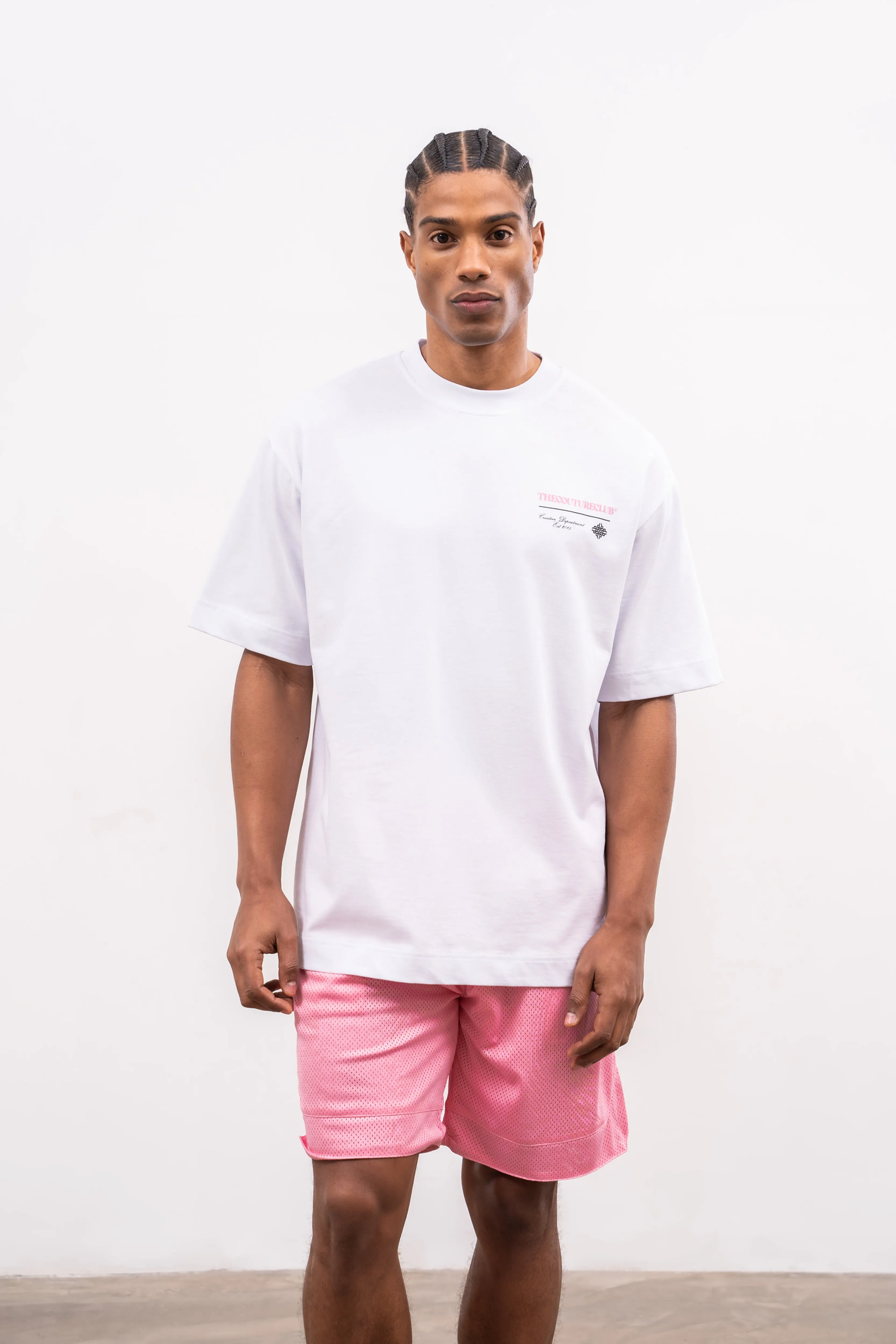 SCRIPT MULTI GRAPHIC T-SHIRT - PINK