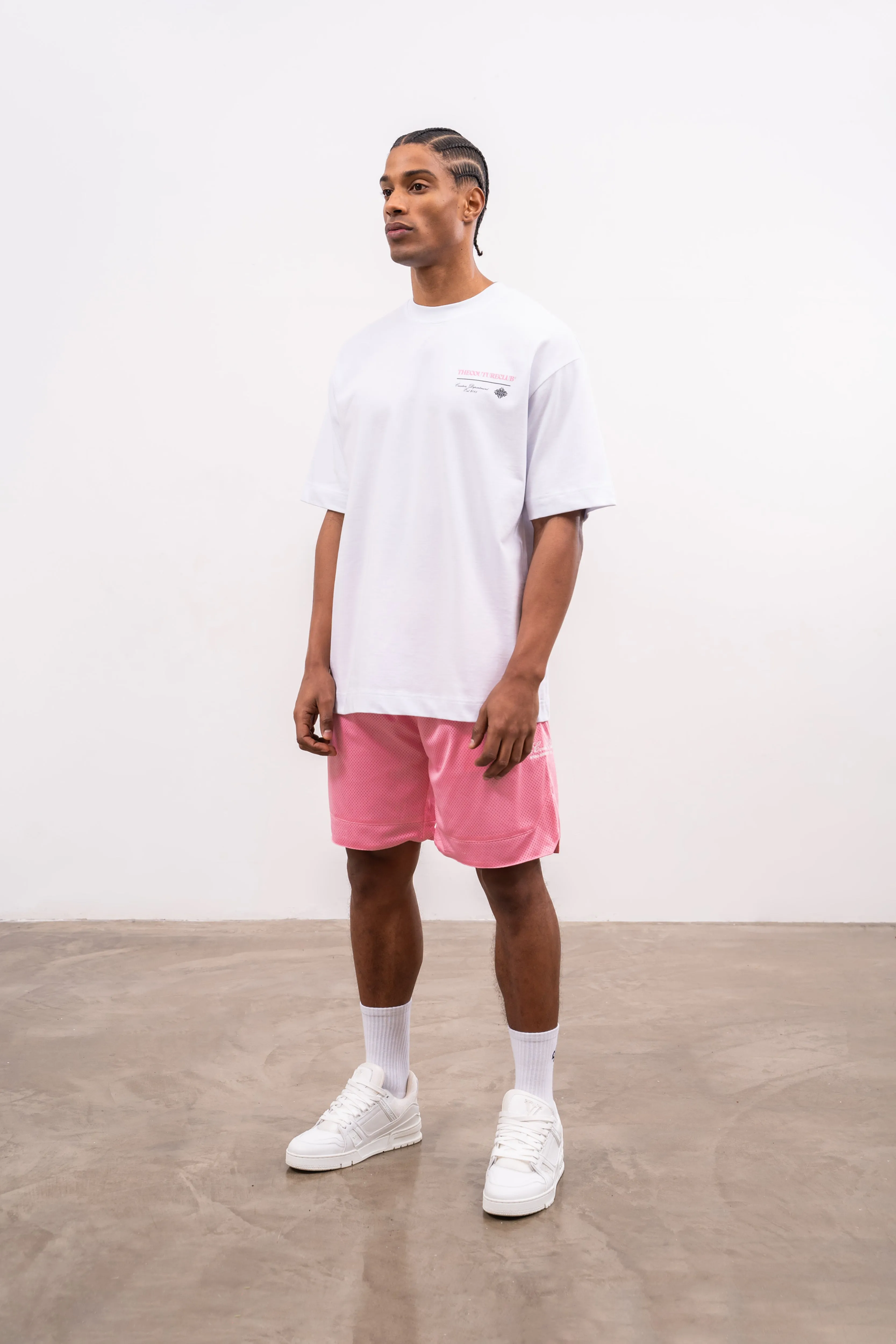 SCRIPT MULTI GRAPHIC T-SHIRT - PINK