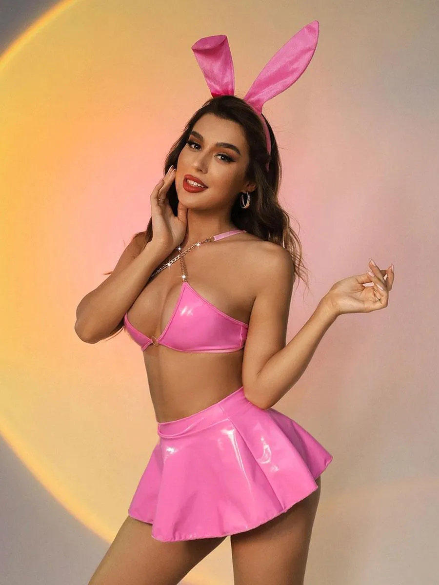 Sexy Bunny Costume Cute Club Wear Pole Dance Lingerie