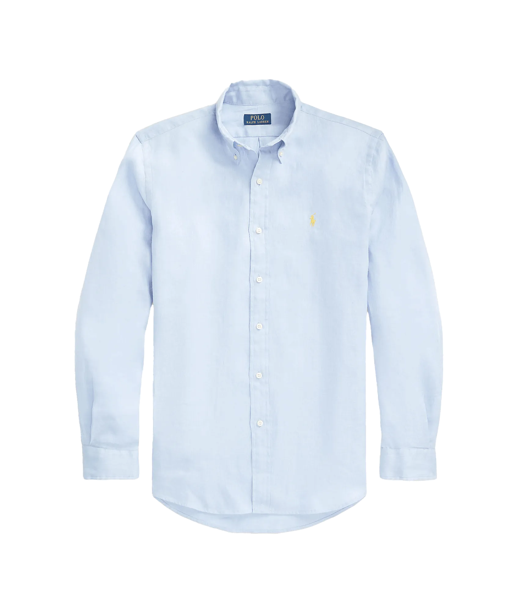 Slim Fit Linen Shirt - Blue