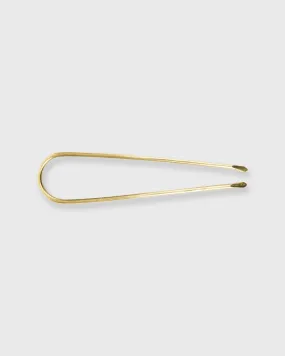 Slim Hair Hook in Brass