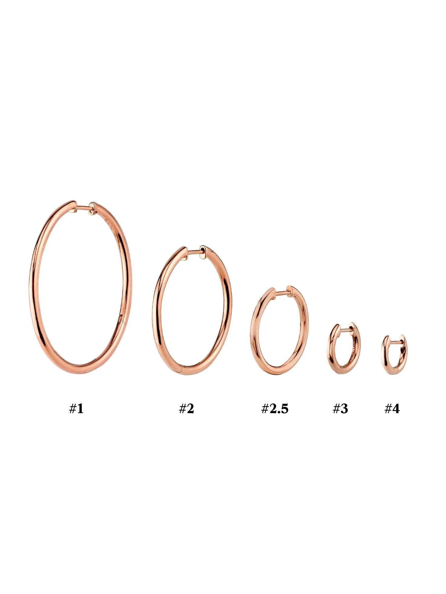 Slim Hoop #1 - 14k Rose Gold