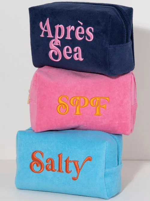 SOL APRES SEA ZIP POUCH NAVY