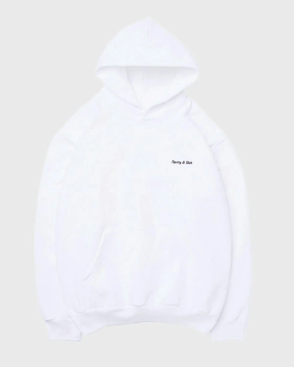 Sporty and Rich – Classic Logo Hoodie White | Highsnobiety Shop