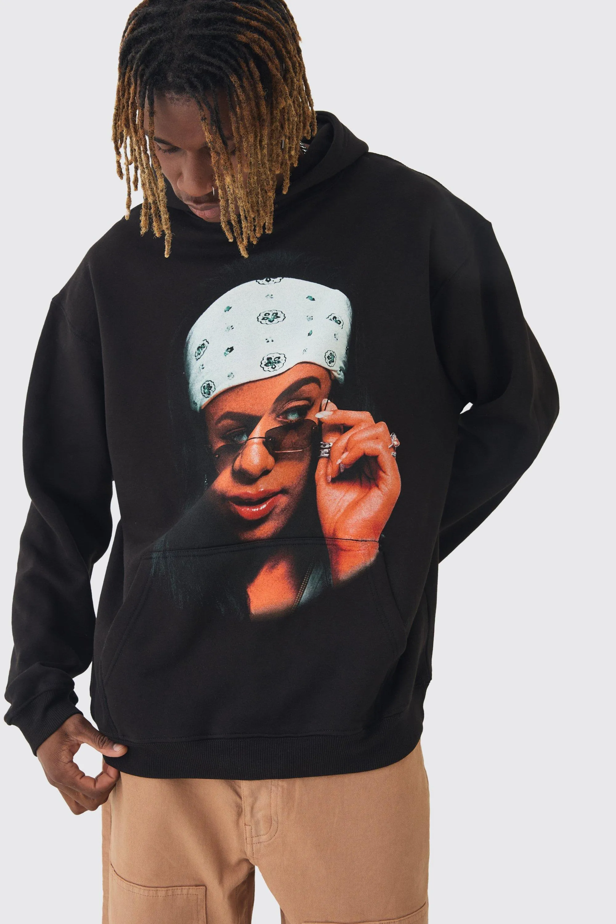 Tall Oversized Aaliyah License Hoodie