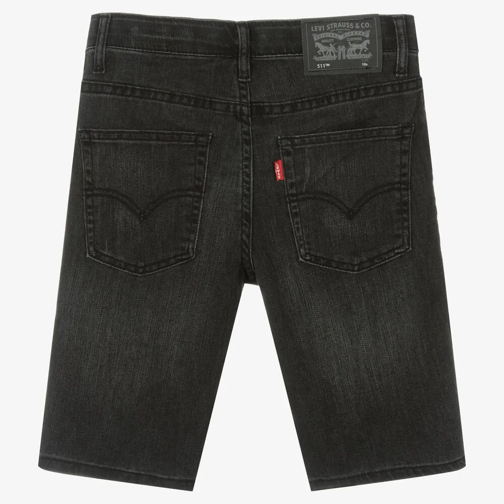 Teen Grey Slim Fit Shorts