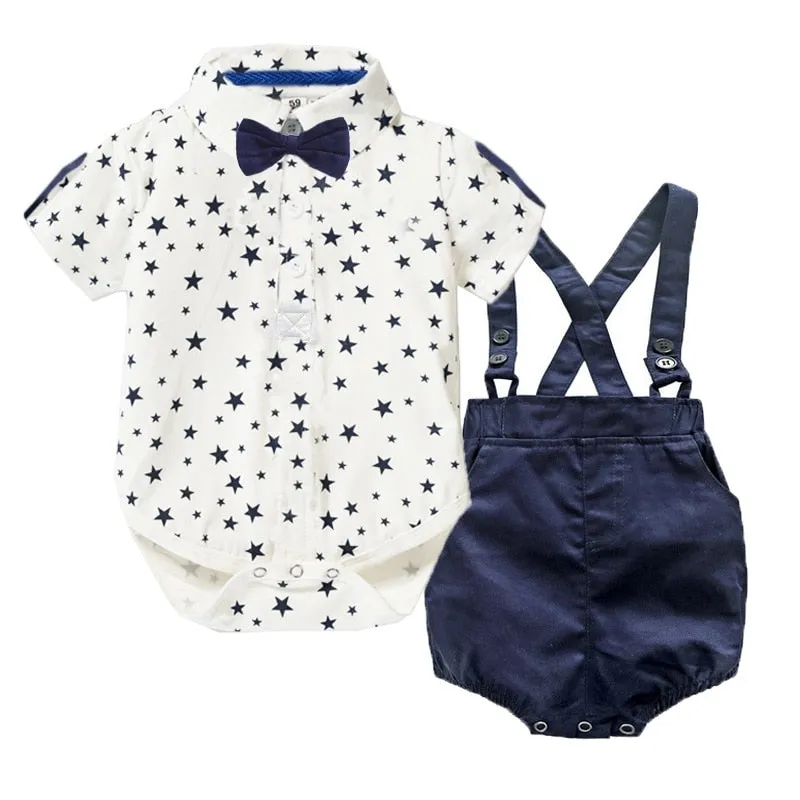 Traje para Niño y Bebe Baby Clothes Autumn Boys Suits New born Gentleman Party Costume Soft Cotton Jumpsuit More Shorts Baptism 