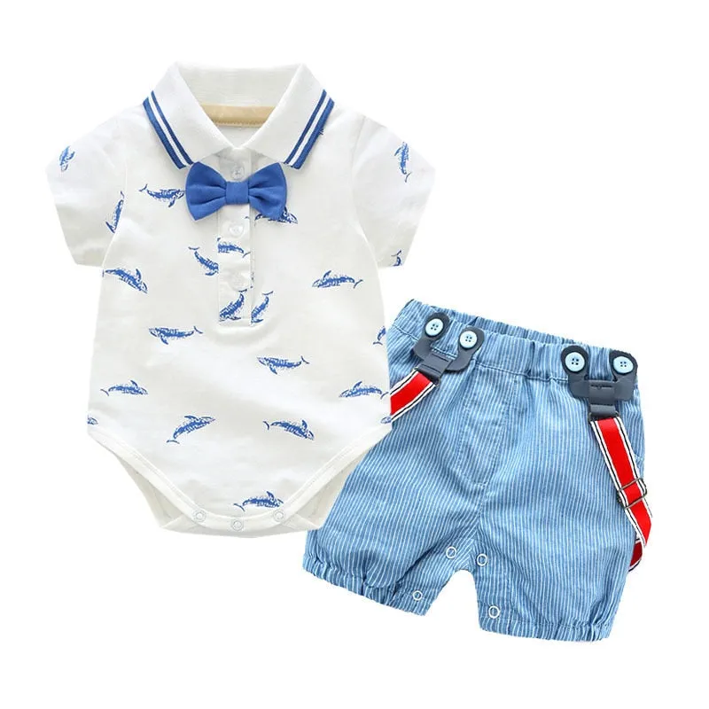 Traje para Niño y Bebe Baby Clothes Autumn Boys Suits New born Gentleman Party Costume Soft Cotton Jumpsuit More Shorts Baptism 