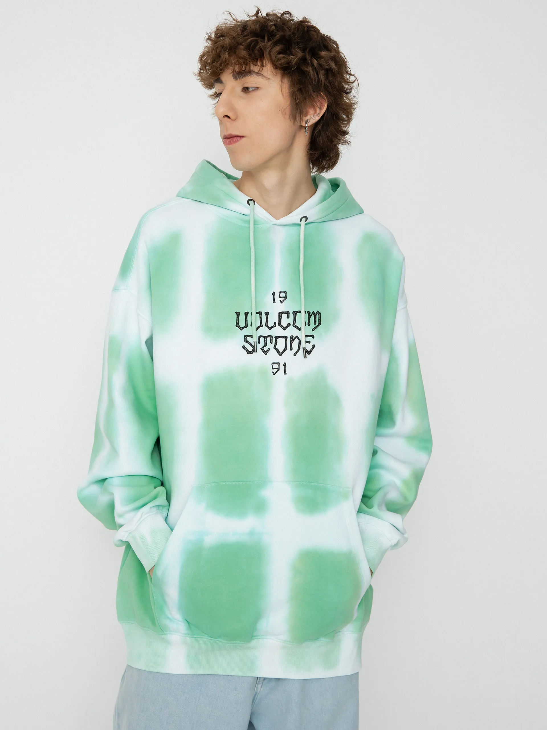 Volcom Trippin Dye HD Hoodie (bottle green)