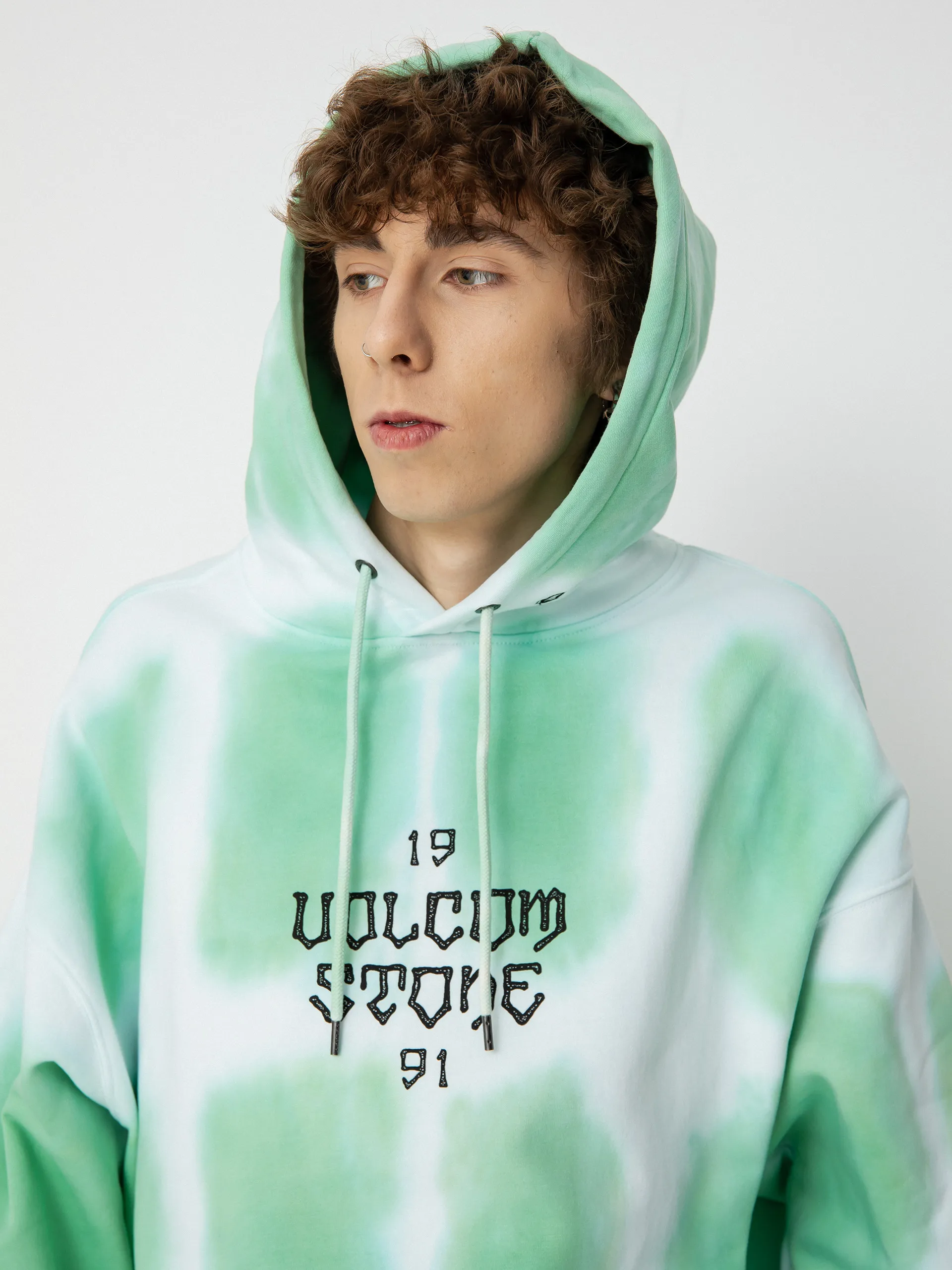 Volcom Trippin Dye HD Hoodie (bottle green)