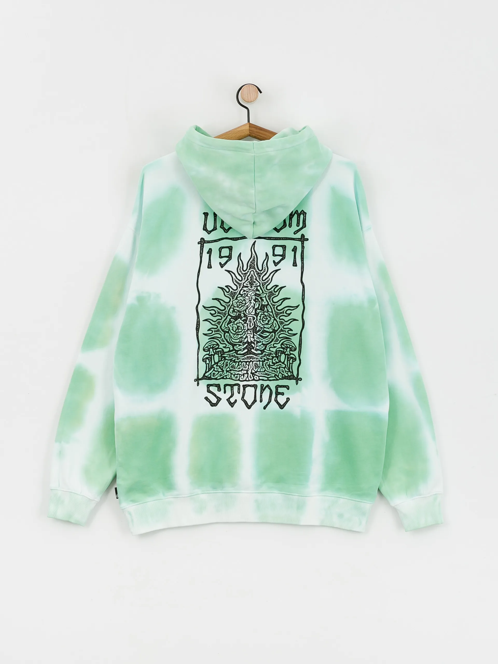 Volcom Trippin Dye HD Hoodie (bottle green)