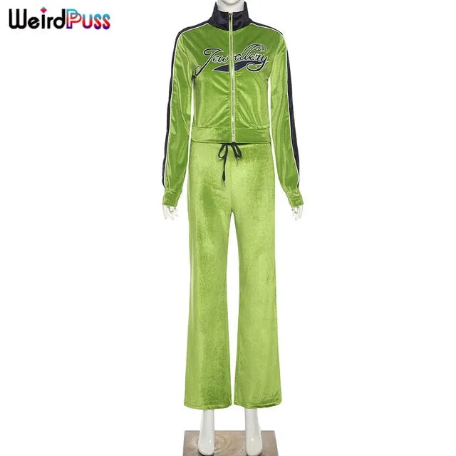 Women Tracksuit with Letter Print