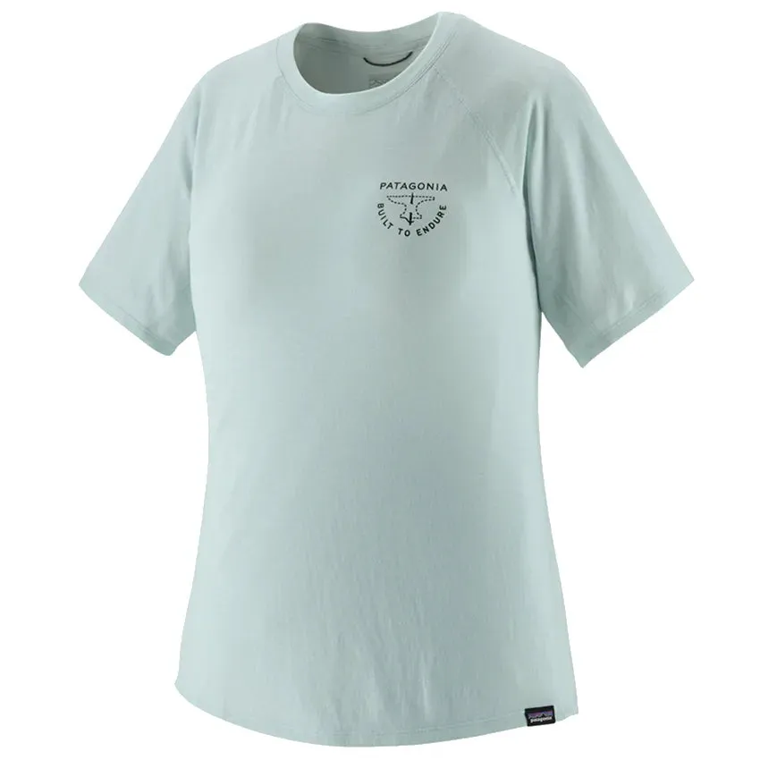 Women's Capilene Cool Trail Graphic Shirt - Forge Mark Crest: Wispy Green