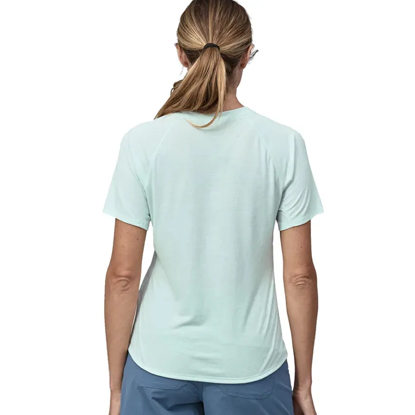 Women's Capilene Cool Trail Graphic Shirt - Forge Mark Crest: Wispy Green