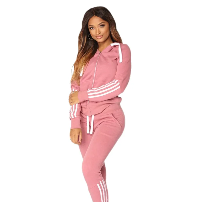 Women's Hooded Training Tracksuit