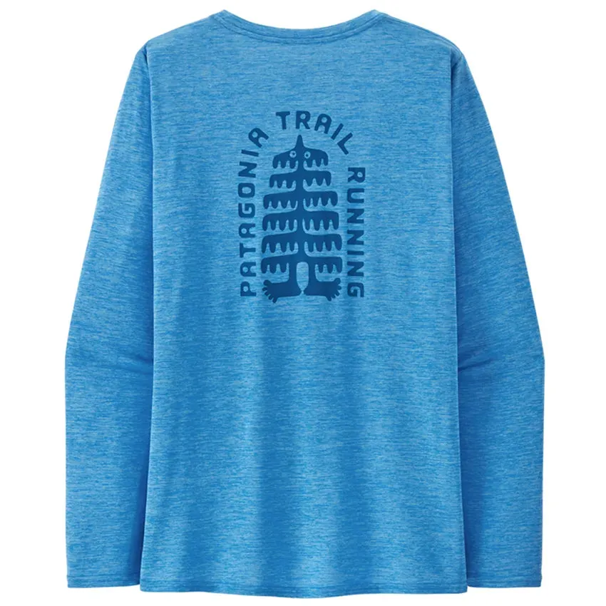 Women's L/S Capilene Cool Daily Graphic Shirt - Lands - Tree Trotter: Vessel Blue X-Dye