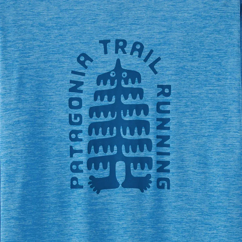 Women's L/S Capilene Cool Daily Graphic Shirt - Lands - Tree Trotter: Vessel Blue X-Dye