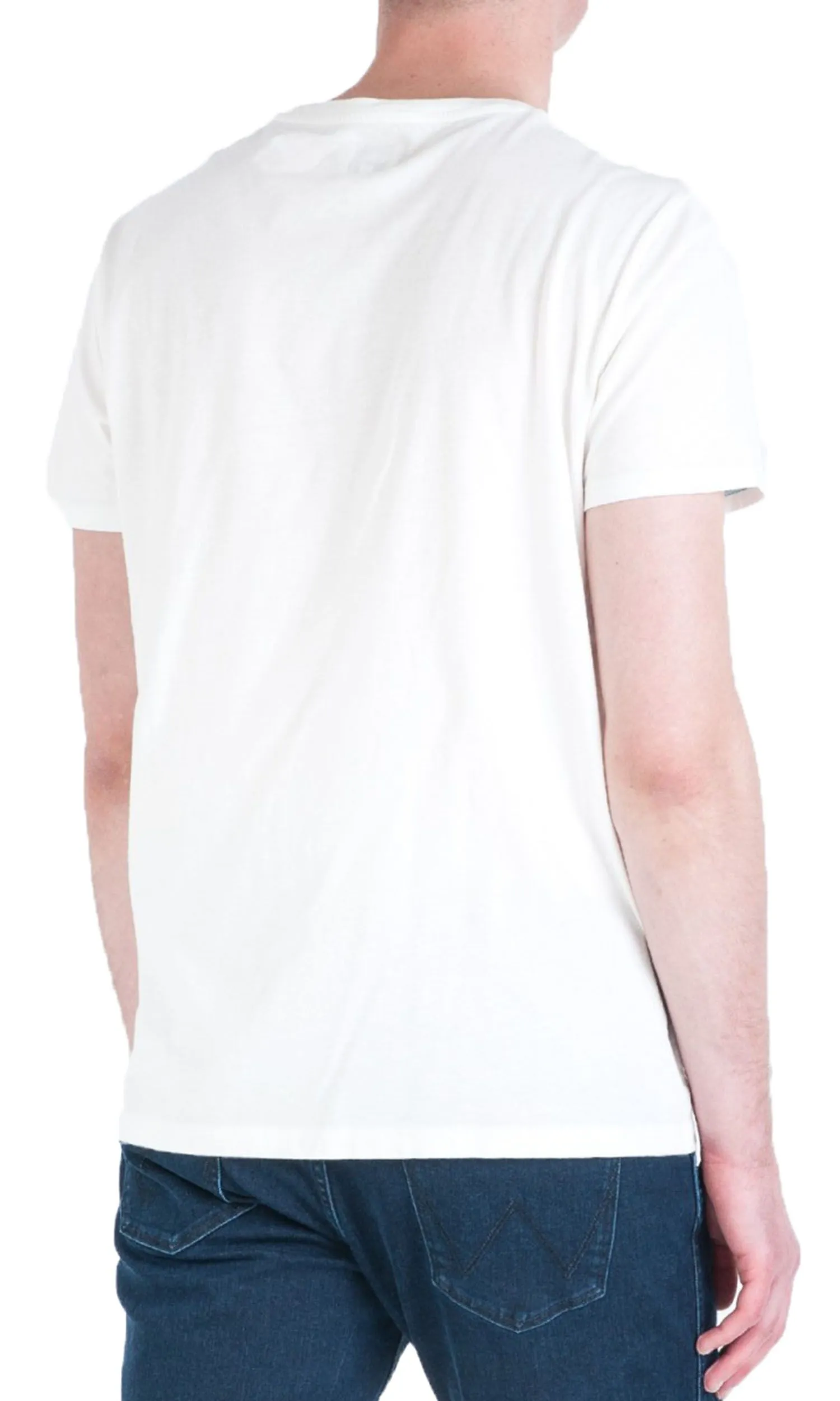 Wrangler Festival Crew Neck Graphic Logo T-shirt Off White