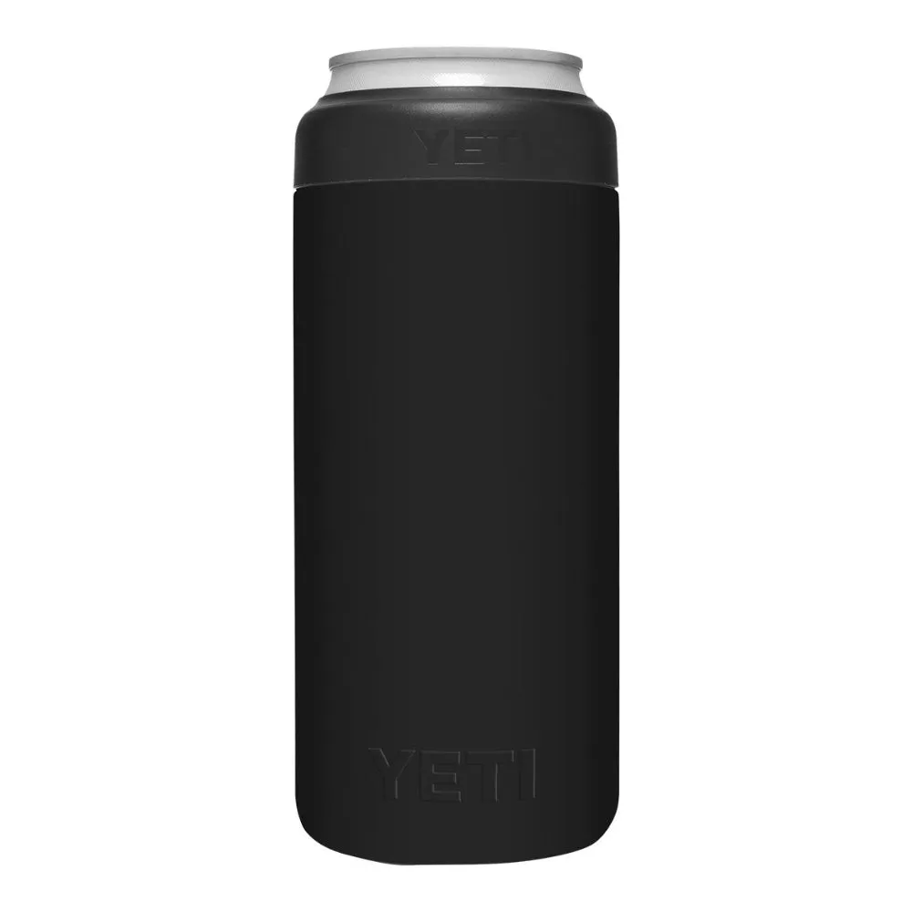 YETI RAMBLER COLSTER SLIM CAN - BLACK