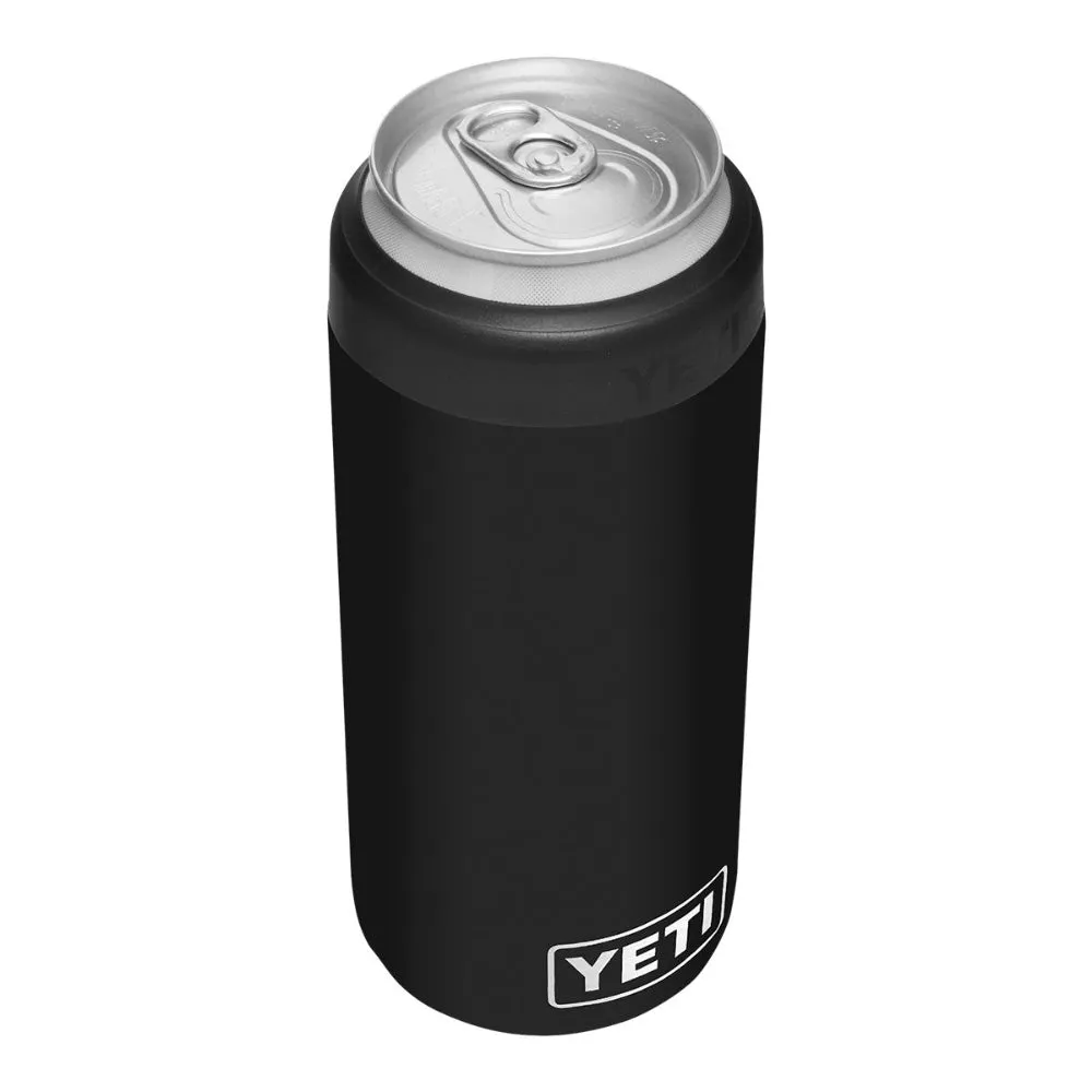 YETI RAMBLER COLSTER SLIM CAN - BLACK